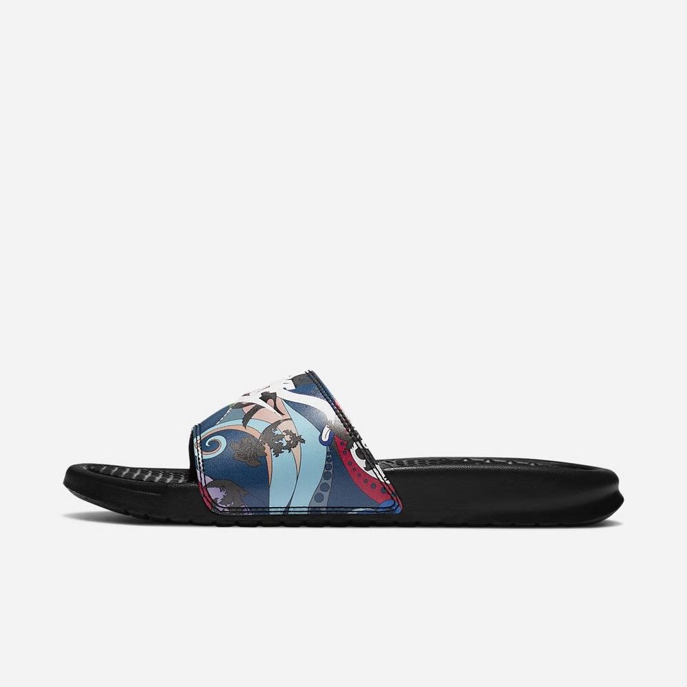 Claquette Nike Benassi JDI Noir 8936-415 Black/White Femme | PAA-65688714